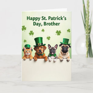 Faux Gold Holiday Friends Card