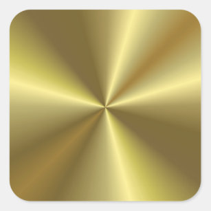 Faux Gold Metallic Look Blank Template Trendy Square Sticker