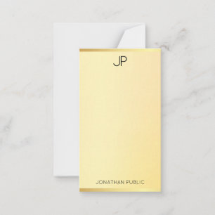 Faux Gold Monogram Modern Minimalist Template