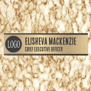 Faux Gold Office Door Sign Signs Name Plate