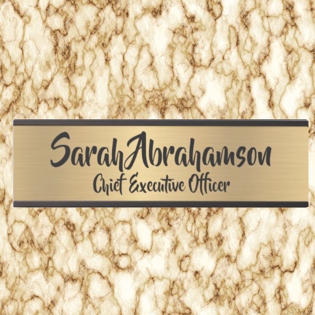 Faux Gold Office Door Sign Signs  Name Plate (Creator Uploaded)
