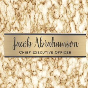 Faux Gold Office Door Sign Signs  Name Plate