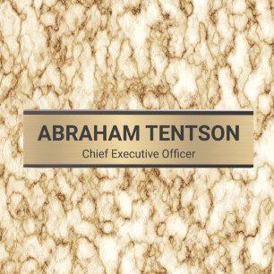 Faux Gold Office Door Sign Signs Name Plate