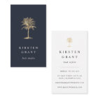 Faux Gold Palm Tree Logo