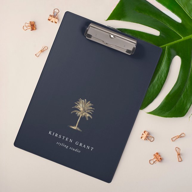 Faux Gold Palm Tree Logo Clipboard (Creator Uploaded)
