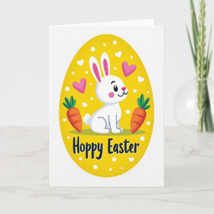 Faux Gold Rabbit Springtime Card