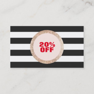 Faux Gold Sequin Black and White Striped Coupon 2