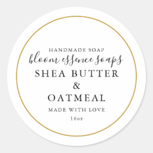 Faux Gold Soap Sticker