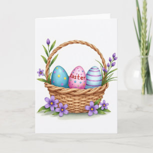 Faux Gold Spring Ovoids Card