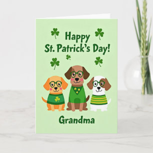 Faux Gold St Patricks Day Grandma Card
