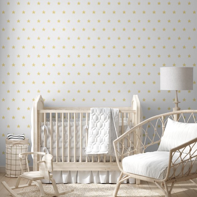 Faux Gold Stars Nursery Kids Room Home Wall Decor (Faux Gold Stars Nursery Kids Room Home Wall Decor Wallpaper)
