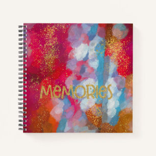 Faux Gold Touch Abstract Memories Notebook