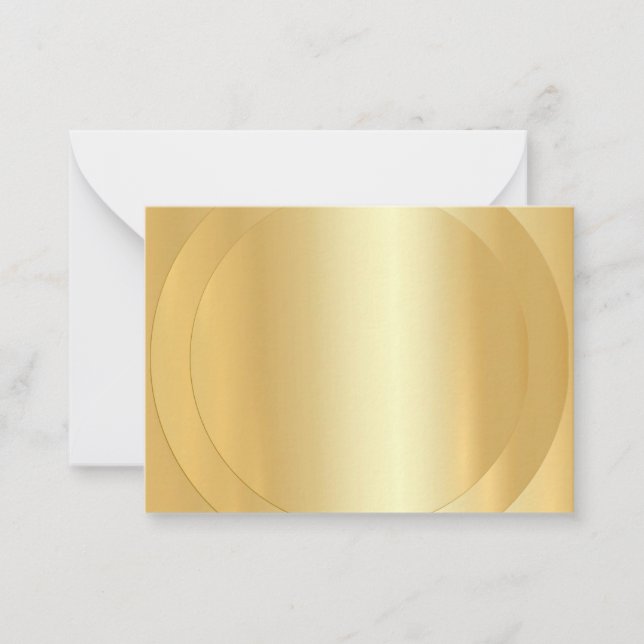 Faux Gold Trendy Modern Elegant Blank Template (Front)