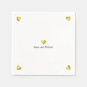 faux golf hearts love napkin