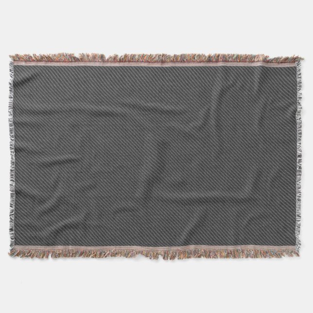Faux Gray Jeans Throw Blanket (Front)