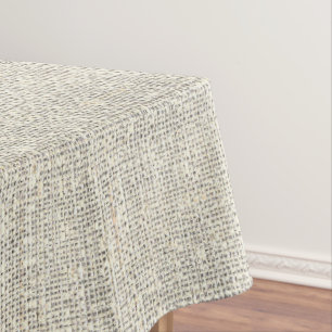 faux grey burlap tablecloth