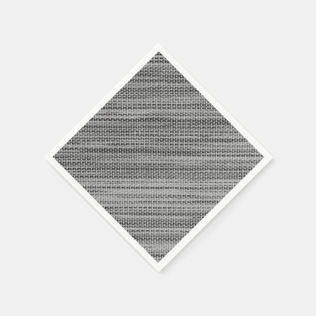 Faux Grey Fabric Napkins (Corner)