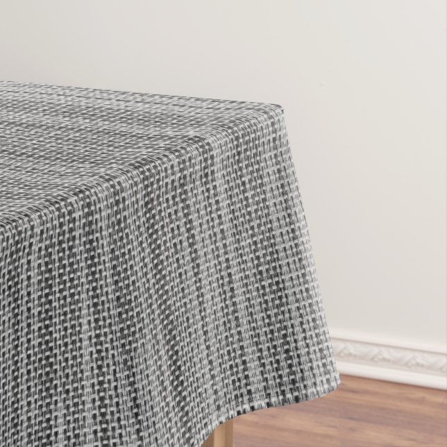 Faux Grey Fabric Tablecloth (In Situ)
