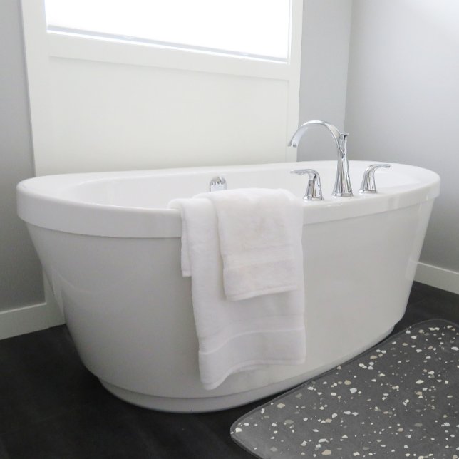 Faux Grey Terrazzo Bath Mat (Creator Uploaded)