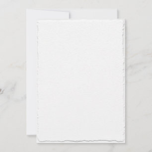 Faux Hand Torn Deckle Edge Baby Shower Invitation