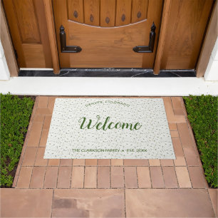 Faux Handmade Paper Nature Bits Design Doormat