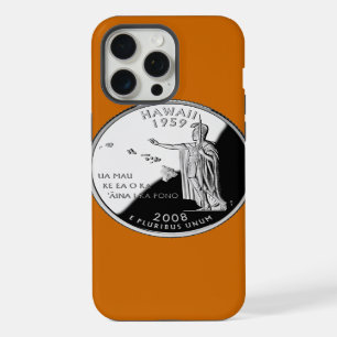 Faux Hawaii State Quarter iPhone 15 Pro Max Case