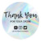 Faux Holographic Business Thank You