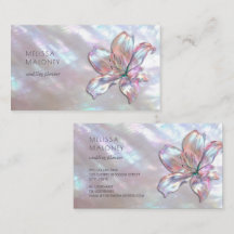 FAUX Holographic Iridescent Lily