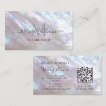 FAUX Holographic Makeup Artist Monogram