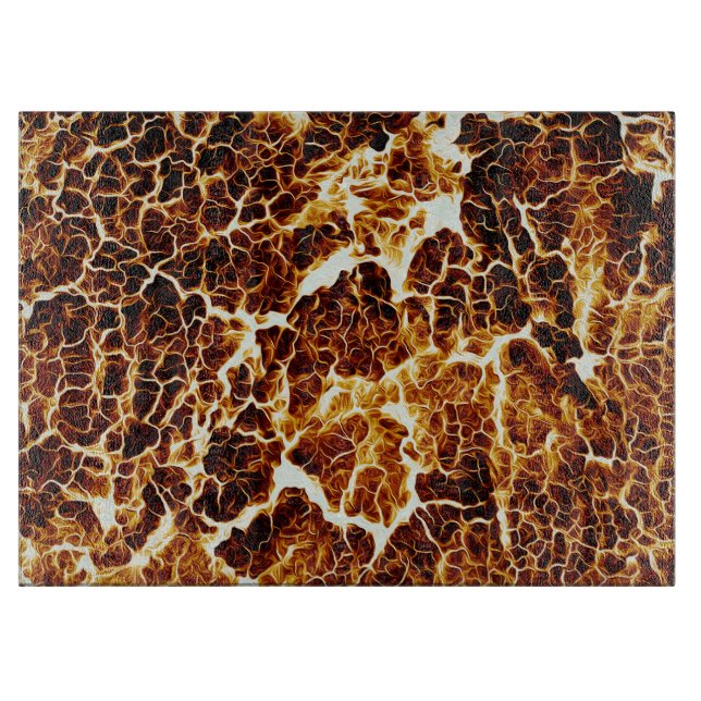 Faux Hot Lava Texture Cutting Board (Front)