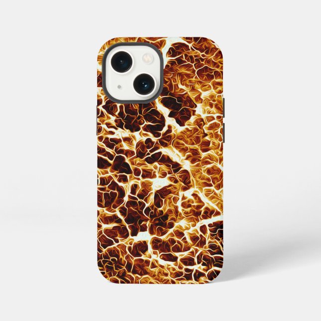 Faux Hot Lava Texture iPhone Case (Back)