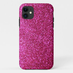 Faux Hot Pink Glitter Case-Mate iPhone Case