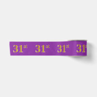 Faux/Imitation Gold "31st" Event Number (Purple)