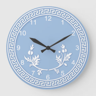 Faux Jasperware Large Clock