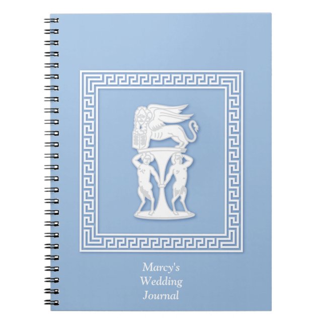Faux Jasperware Spiral Notebook (Front)