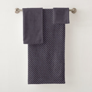 Faux Jeans Fabric Bath Towel Set Modern Design