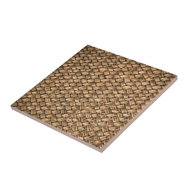 Faux Knitted Ceramic Tile Modern Design (Side)