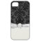 faux lace black grey damask pattern