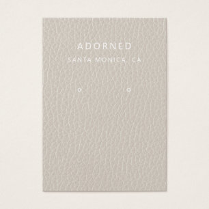 Faux Leather Chic Earring Display Card