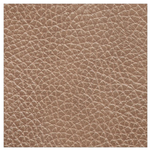 Faux Leather Natural Brown Fabric (Swatch)