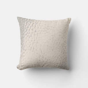 Faux Leather Pearl Design Cushion