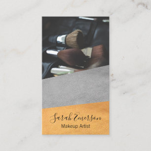 Faux Leather Print   Fashion Colour Block Business Card