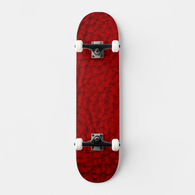 Faux Leather Red Skateboard (Front)