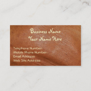 Faux Leather Rustic style Business Cards