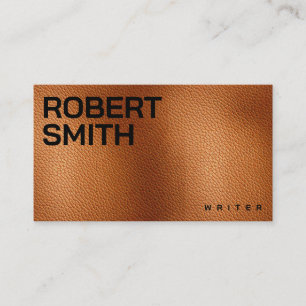 Faux Leather Saddle Tan Colour Business Card