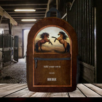Faux Leather Wild Horses