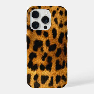 Faux Leopard Skin iPhone 15 Pro Case