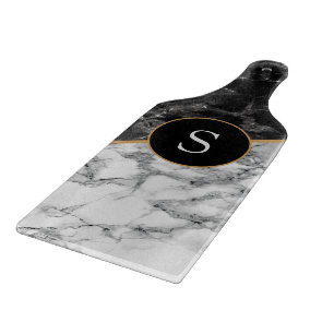 Faux Marble Cutting Board Personalised Letter