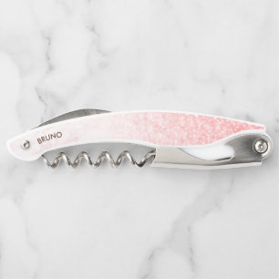 Faux marble & glitter ombre corkscrew