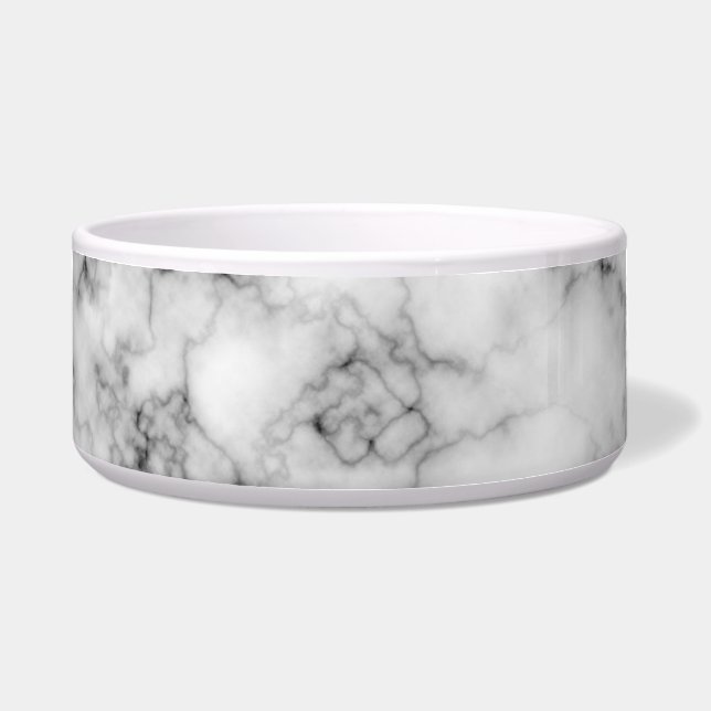 Faux Marble Pet Bowl (Front)